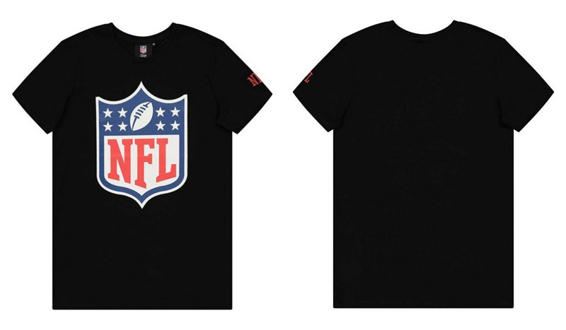 Men's Black Football T-Shirt